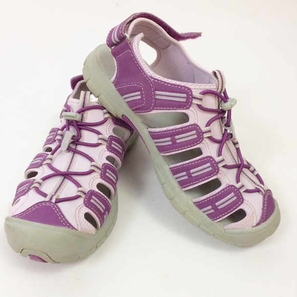 purple water shoes